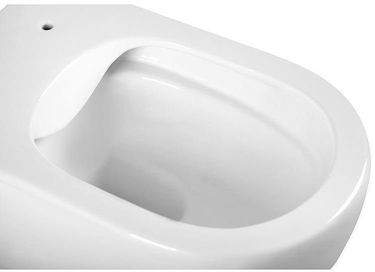 Унитаз Charus Torre Bianca EWC700-125W Skandenborg Rimless подвесной цвет Белый с сиденьем Микролифт