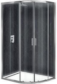 Душевой уголок BelBagno UNO-195-RH-2-120/80-C-Cr 120х80 профиль Хром стекло прозрачное