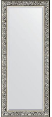 Зеркало Evoform Exclusive Floor 205х85 BY 6134 с фацетом в багетной раме - Барокко серебро 106