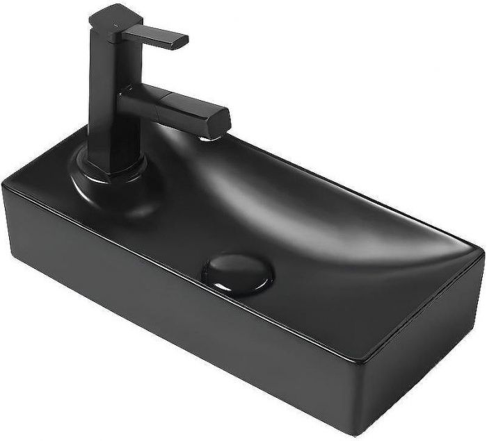 Раковина SantiLine 43 R SL-2009RMB Черная матовая