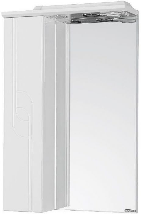 Зеркало со шкафом Aquaton Панда 50 1A007402PD01L с подсветкой Белое