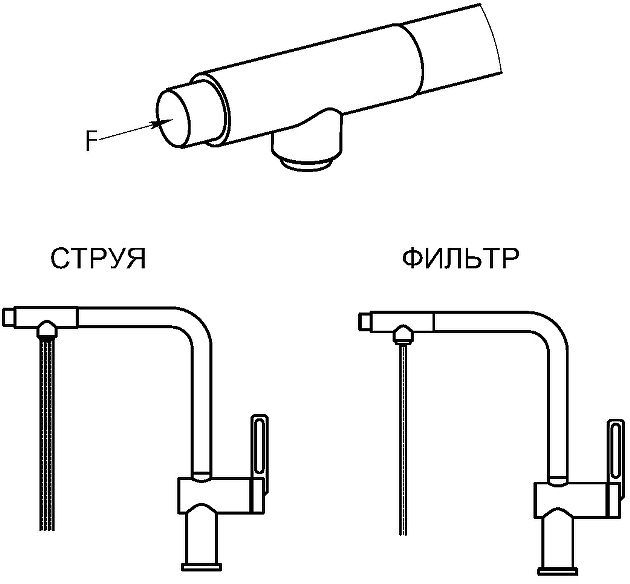Смеситель для кухни Granula 8169 цвет Алюминиум