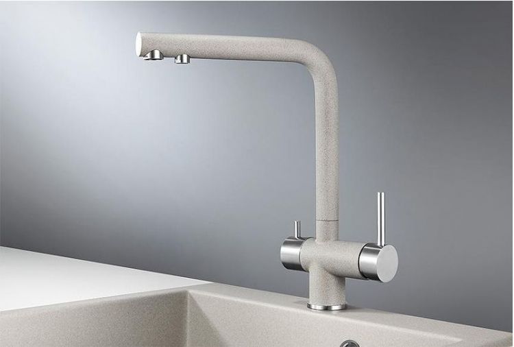 Смеситель для кухни Granula 2305 цвет Базальт