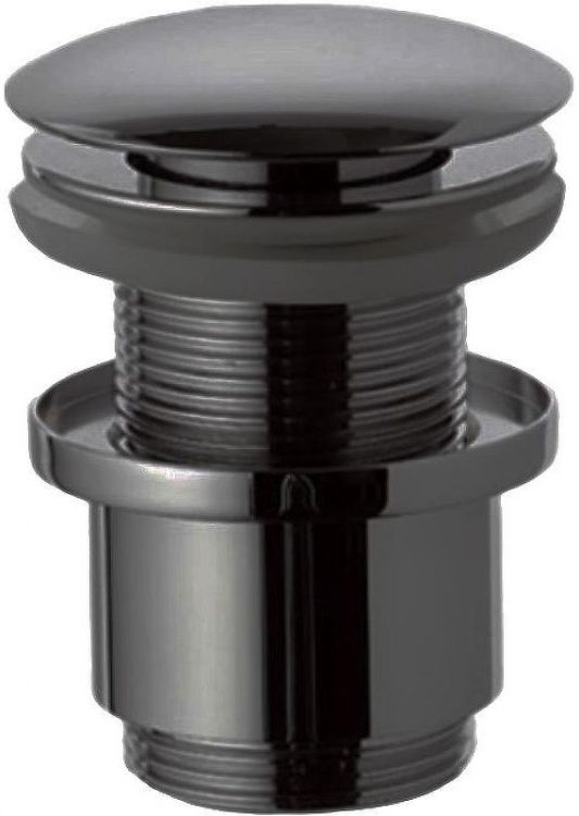 Донный клапан Remer 904CC2114CFP click-clack Черный брашированный хром