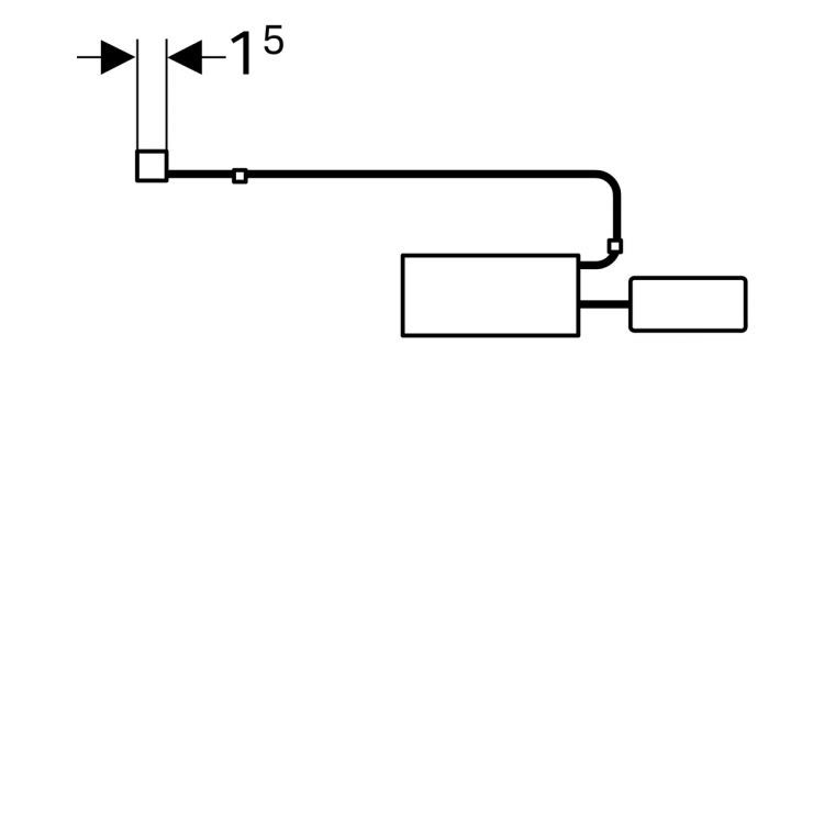 Универсальная подсветка Geberit (2 шт), 470 мм