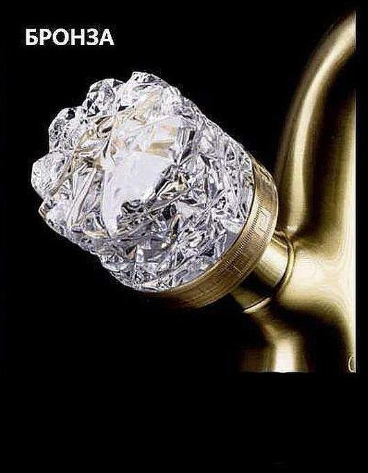 Смеситель для раковины Boheme Crystal 312-CRST Бронза