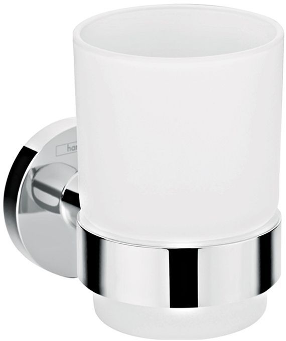 Hansgrohe Logis Universal Стакан для зубных щеток, подвесной, цвет: хром/белый
