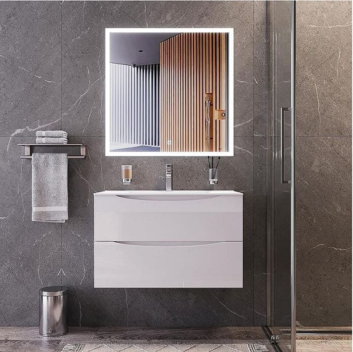 Зеркало Bond Cube 80x80 M44ZE-8080 с подсветкой с сенсорным выключателем