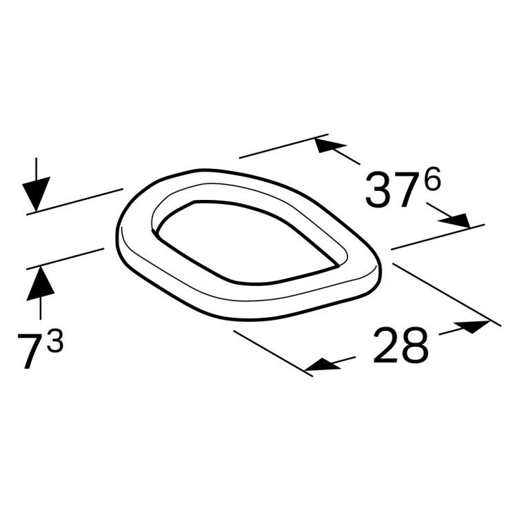 Сиденье для унитаза детское Geberit Bambini, цвет красный [573338000]