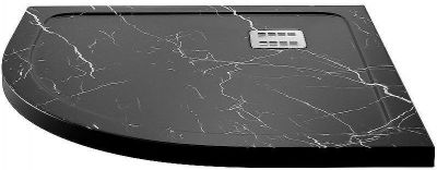 Душевой поддон из искусственного камня WasserKRAFT Neime 90х90 19T01 Черный матовый