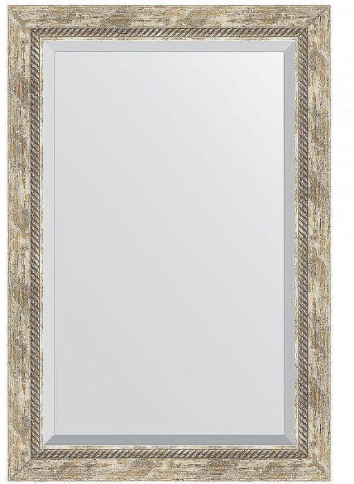 Зеркало Evoform Exclusive 93х63 BY 3433 с фацетом в багетной раме - Прованс с плетением 70