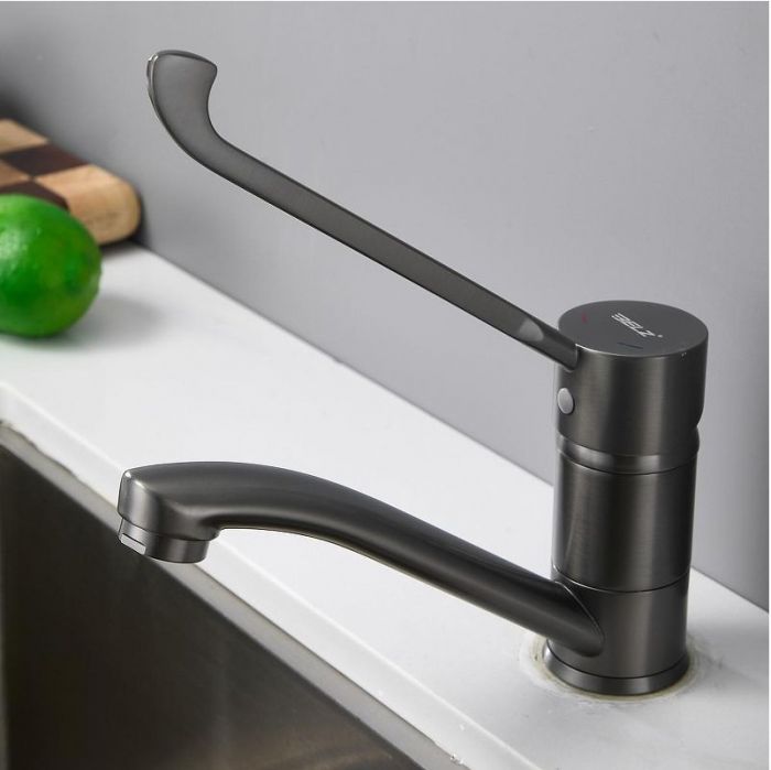 Смеситель для кухни Belz B19019-3 цвет Оружейная сталь