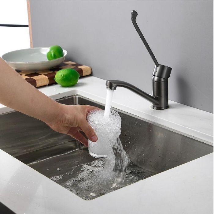 Смеситель для кухни Belz B19019-3 цвет Оружейная сталь