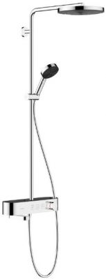 Hansgrohe Pulsify S Душевая система, настенная, 1jet, с термостатом, цвет: хром