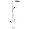 Hansgrohe Pulsify S Душевая система, настенная, 1jet, с термостатом, цвет: хром