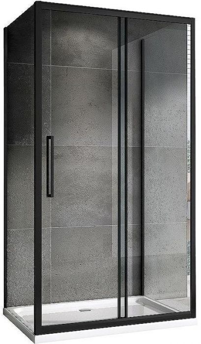 Душевой уголок Abber Schwarzer Diamant 120х80 AG30120BH-S80B-S80B профиль Черный стекло прозрачное