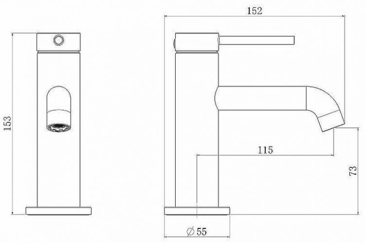 Смеситель для раковины Royce Ozzy RCM-120401CR Хром Смеситель для раковины Royce Ozzy RCM-120401CR Хром