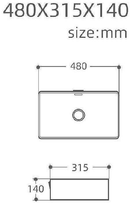 Раковина-чаша Aquanet Perfect-2-MB 48 273677 Черная матовая