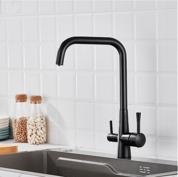 Смеситель для кухни Shevanik S528H цвет Черный