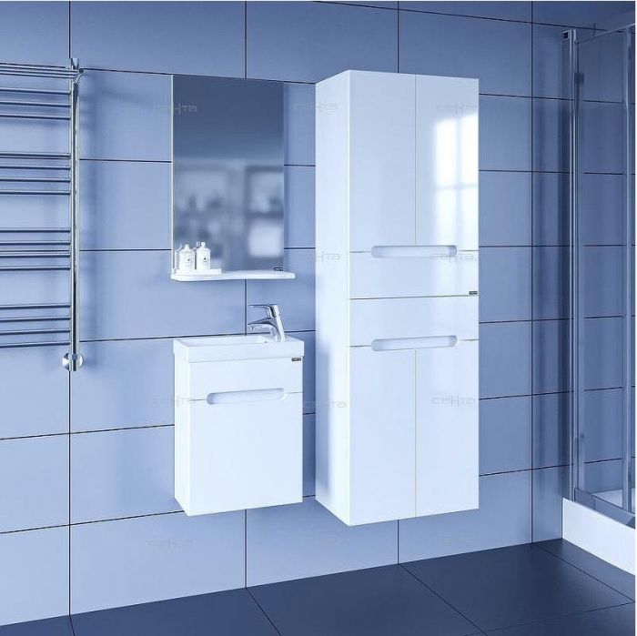 Тумба под раковину СанТа Лондон 40 224017 подвесная Белая