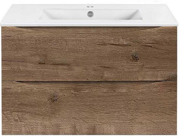 Тумба под раковину Vincea Mia Slim 80 VMC-2MC800S1VO подвесная V.Oak