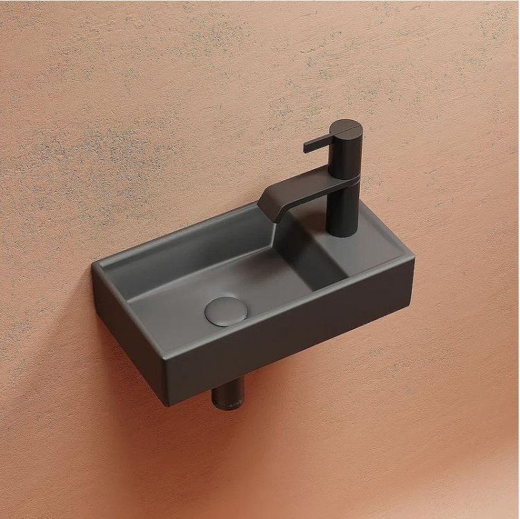 Раковина Ceramicanova Element 41 L CN6051LMDH Темный антрацит матовый