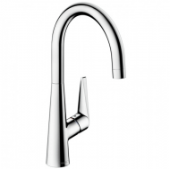 Hansgrohe Talis S, Смеситель для кухни, поворотный излив, Цвет: хром