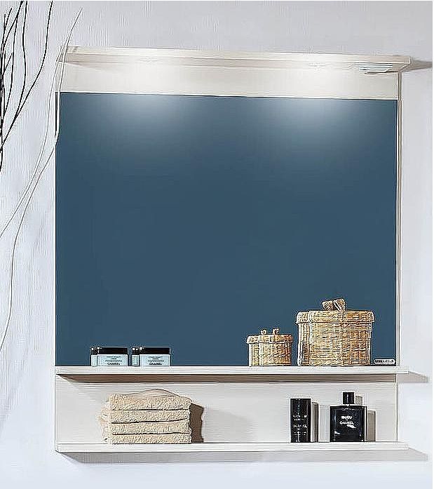 Зеркало Бриклаер Чили 80 4627125414954 с подсветкой Светлая лиственница