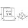 Душевой бокс Timo Comfort 150x150 T-8855F с гидромассажем