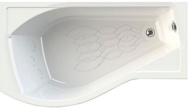 Акриловая ванна Radomir Vannesa Миранда 168х95 L 2-76-2-1-0-209 с гидромассажем Баланс Хром