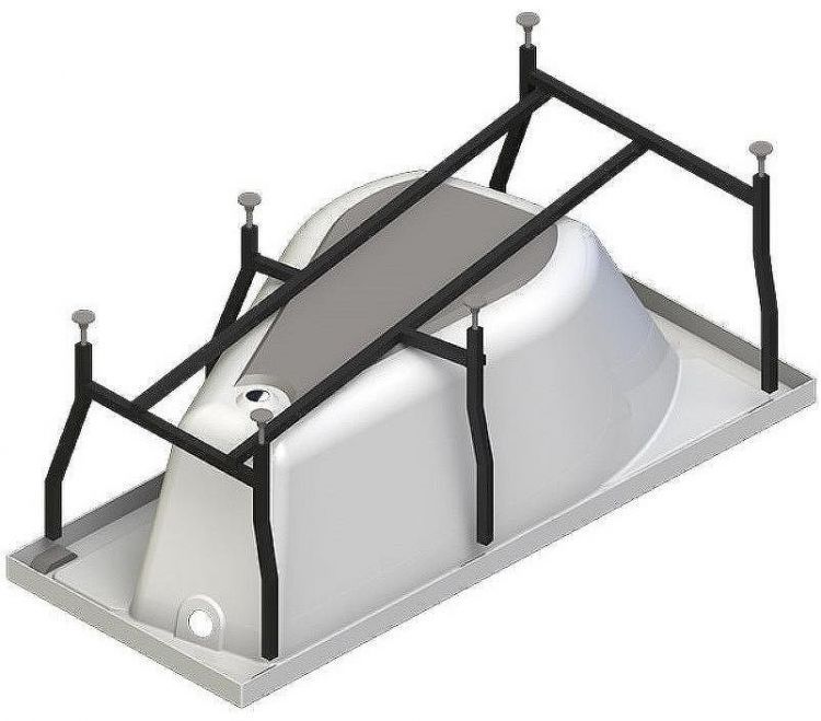 Акриловая ванна Radomir Vannesa Миранда 168х95 L 2-76-2-1-0-209 с гидромассажем Баланс Хром