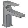 Hansgrohe Metropol Смеситель для раковины 100, на 1 отв, с донным клапаном, излив 127мм, цвет: шлифованный черный хром