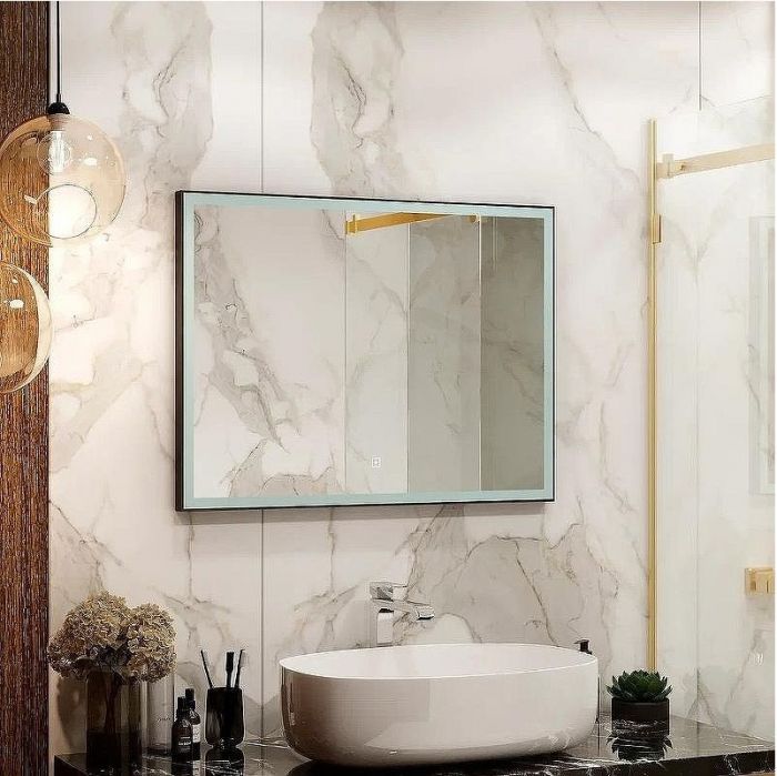 Зеркало Континент Frame 800x600 ЗЛП183 с подсветкой с сенсорным выключателем