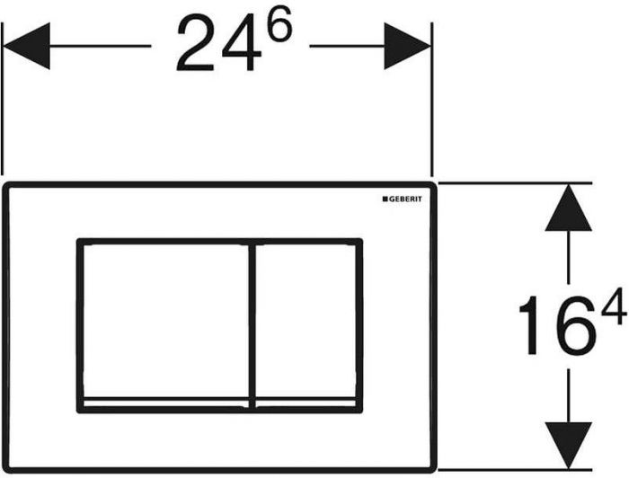 Клавиша смыва Geberit Delta30 115.137.11.1 Альпийский белый