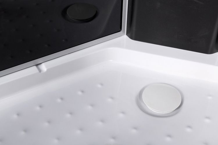 Душевая кабина Deto L 801 N с гидромассажем BLACK 100x100x200