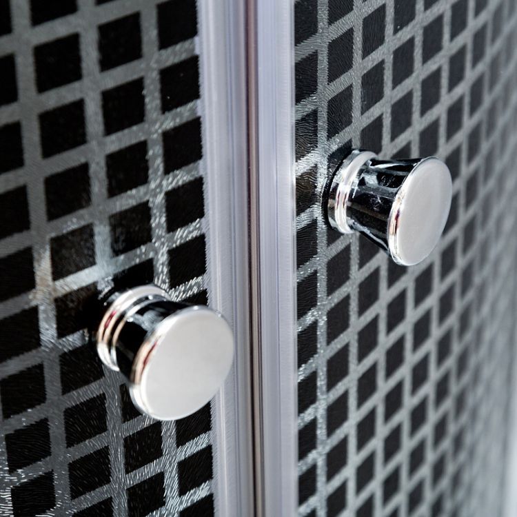 Душевая кабина Deto L 801 N с гидромассажем BLACK 100x100x200