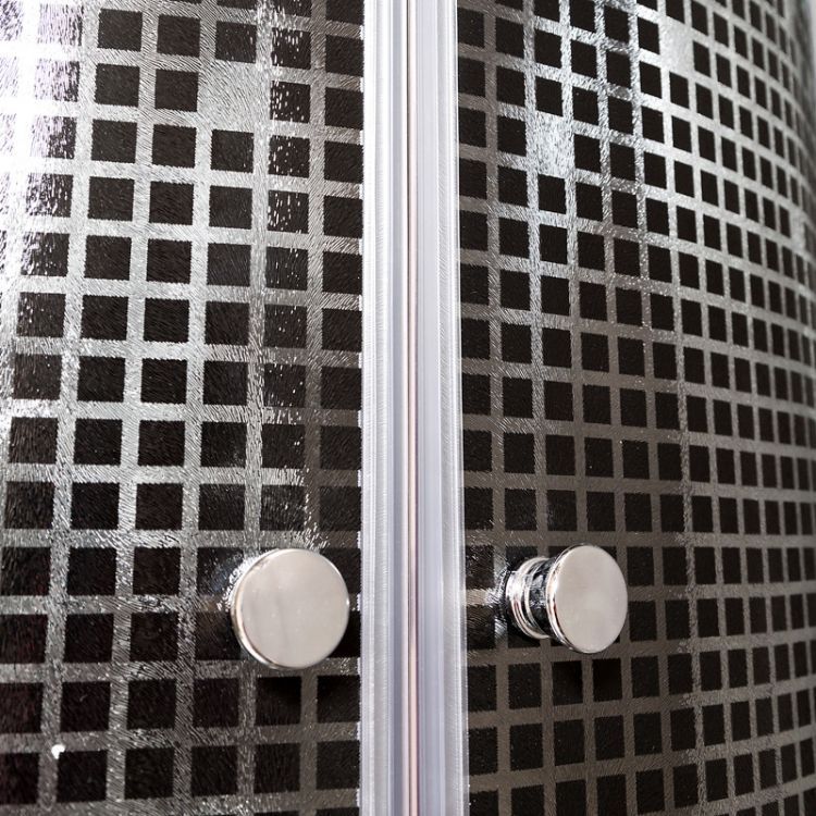 Душевая кабина Deto L 801 N с гидромассажем BLACK 100x100x200