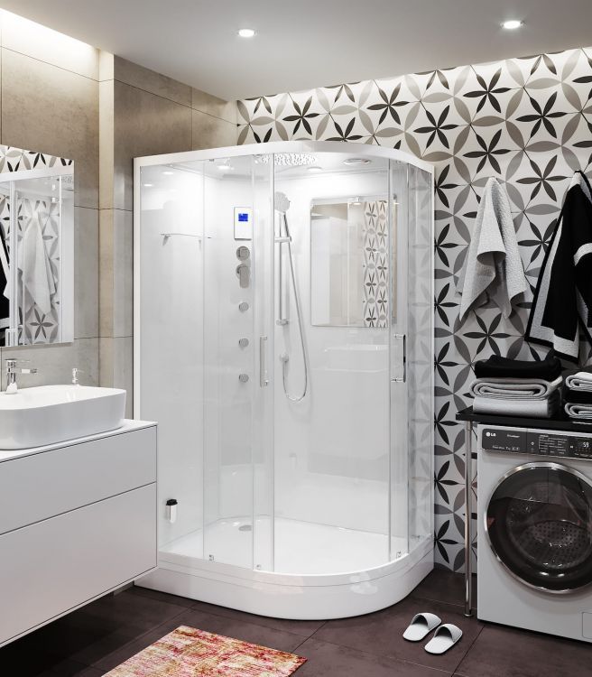 Душевая кабина TEUER Crystal D129-75L 120х90 Душевая кабина TEUER Crystal D129-75L 120х90