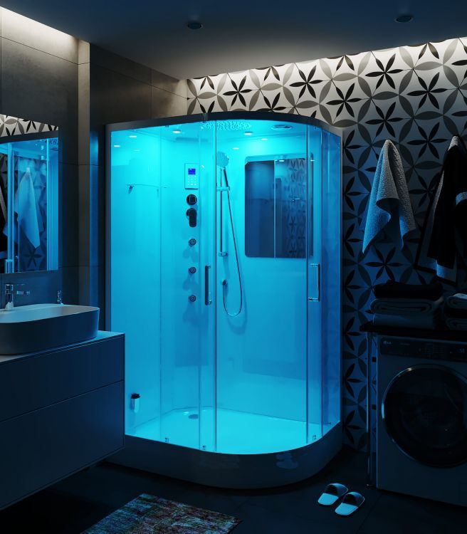 Душевая кабина TEUER Crystal D129-75L 120х90 Душевая кабина TEUER Crystal D129-75L 120х90