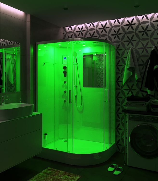 Душевая кабина TEUER Crystal D129-75L 120х90 Душевая кабина TEUER Crystal D129-75L 120х90