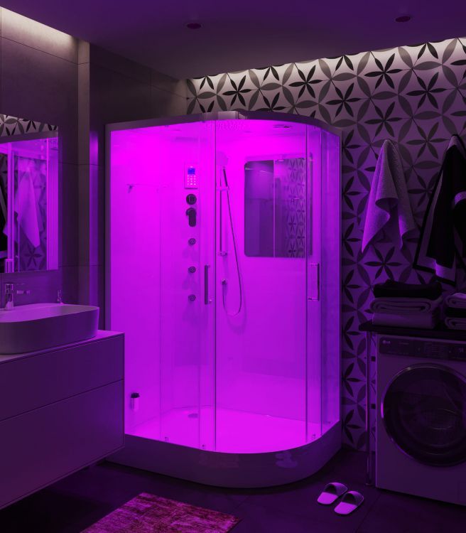 Душевая кабина TEUER Crystal D129-75L 120х90 Душевая кабина TEUER Crystal D129-75L 120х90