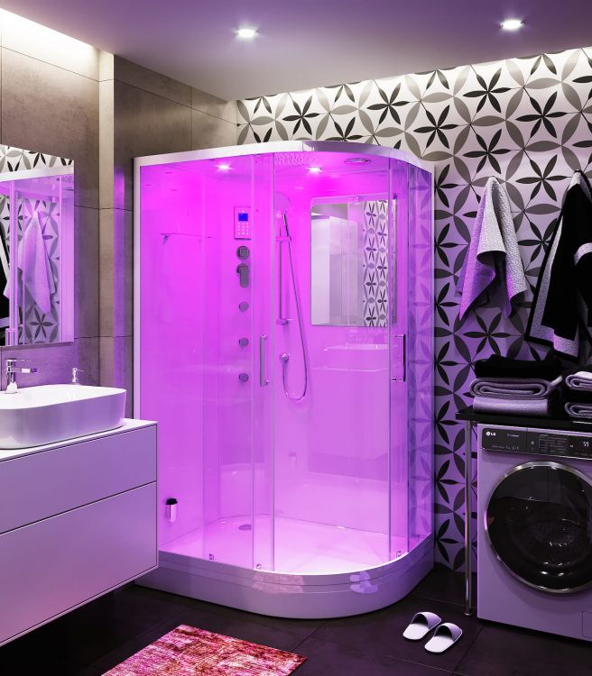 Душевая кабина TEUER Crystal D129-75L 120х90 Душевая кабина TEUER Crystal D129-75L 120х90