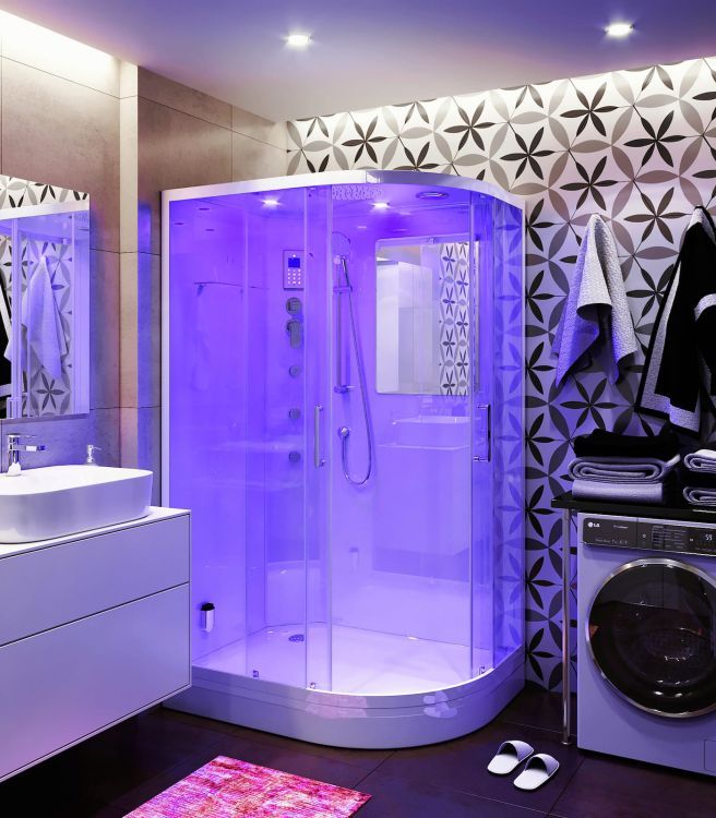 Душевая кабина TEUER Crystal D129-75L 120х90 Душевая кабина TEUER Crystal D129-75L 120х90