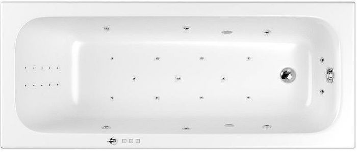 Акриловая ванна Whitecross Vibe 170x70 0105.170070.100.ULTRANANO.CR с гидромассажем