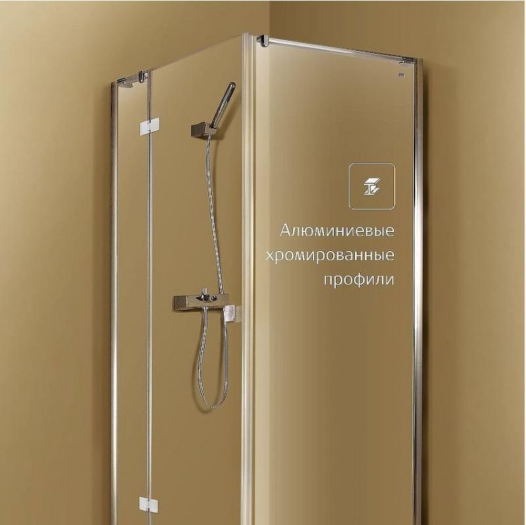 Душевая дверь Roca Metropolis 160 MP3416012M профиль Хром стекло прозрачное