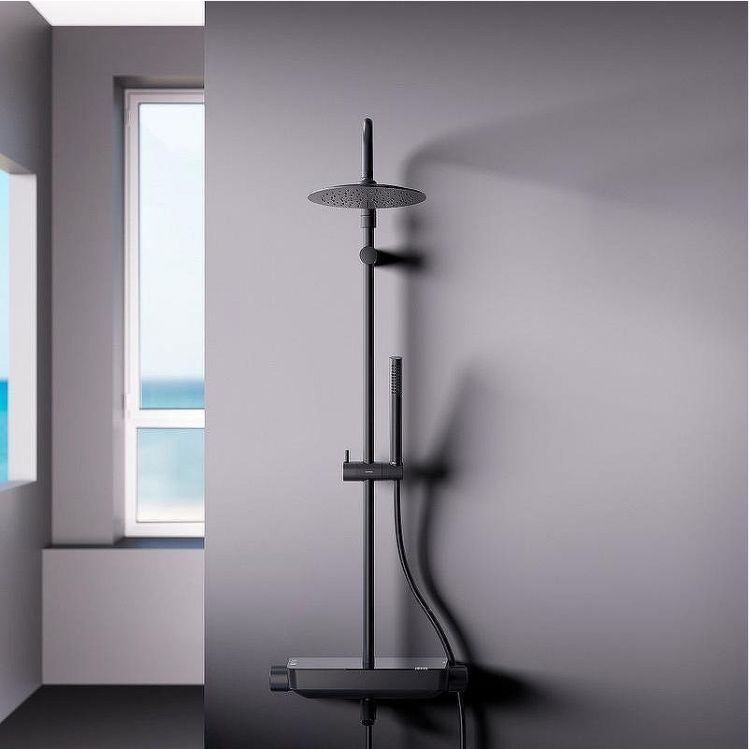 Душевая система Damixa Scandinavian Pure 936730300 Черная матовая Душевая система Damixa Scandinavian Pure 936730300 Черная матовая