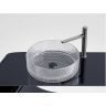 Умывальник CERAMICANOVA Cristal чаша накладная круглая (прозрачная) CN6062