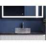 Умывальник CERAMICANOVA Cristal чаша накладная круглая (прозрачная) CN6062