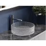Умывальник CERAMICANOVA Cristal чаша накладная круглая (прозрачная) CN6062
