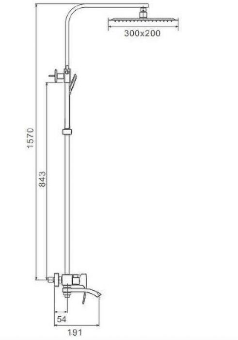 Душевая система Gappo G07 G2407-8 Белая Хром